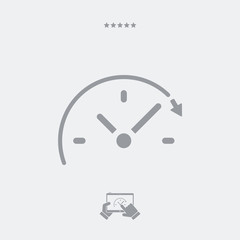 Spending time concept - Vector web icon