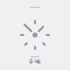Spending time concept - Vector web icon