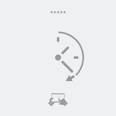 Spending time concept - Vector web icon
