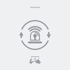 Steady protection service - Vector web icon