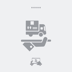 Best delivery service - Vector web icon