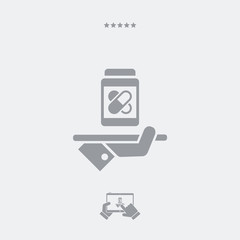 Pharma services - Vector web icon