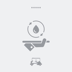 Steady water services - Vector web icon