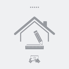 House design - Vector web icon