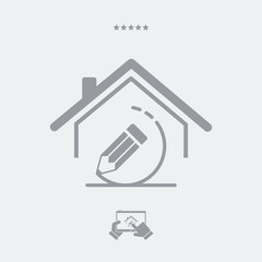 House design - Vector web icon
