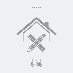 House design - Vector web icon