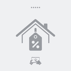 Real estate offer - Vector web icon