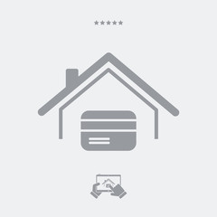 Credit card concept - Vector web icon