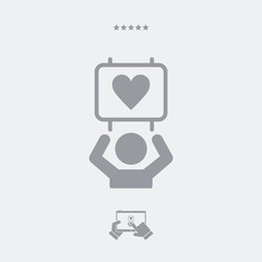 Fototapeta premium Supporters of love - Vector web icon