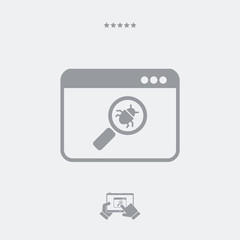 Virus find - Vector web icon