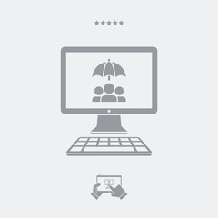 Web protection - Vector web icon