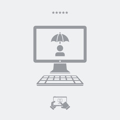 Web protection - Vector web icon