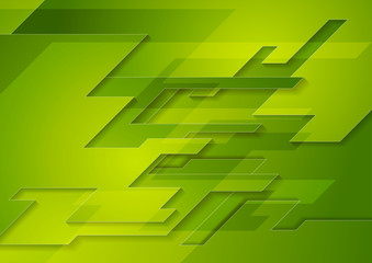 Bright green tech geometric abstract background