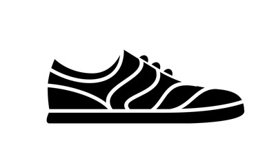 Running shoes icon fitness. Simple style sneaker.