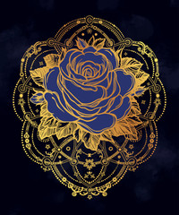 Decorative rose flower