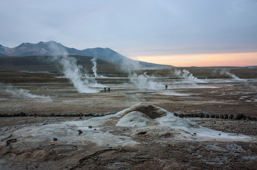 Tatio geysers, Atacama desert, Chile