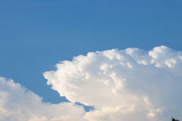 clouds in the blue sky