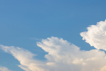 clouds in the blue sky