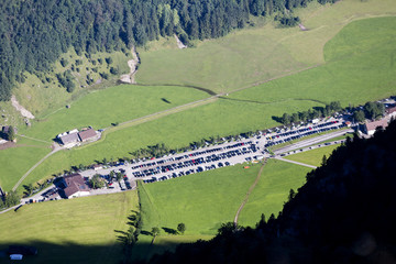 Wanderparkplatz an der Ebenalpbahn