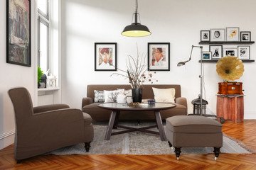 Modern Retro Style Furnishing