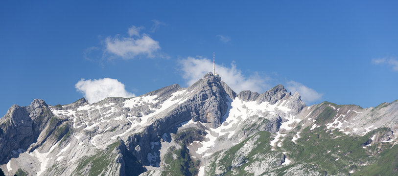 Fototapeta Alpsteinblick vom Alpsigel an einem Sommertag