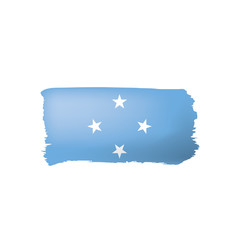 Federated States Micronesia flag, vector illustration on a white background.