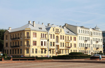 Obraz premium The capital of the Republic of Belarus. - Minsk city. Independence Square.