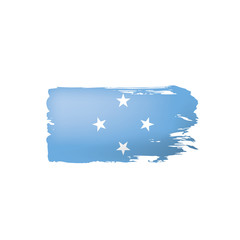 Federated States Micronesia flag, vector illustration on a white background.