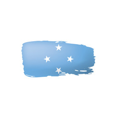 Federated States Micronesia flag, vector illustration on a white background.