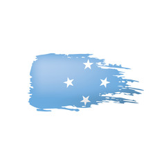 Federated States Micronesia flag, vector illustration on a white background.