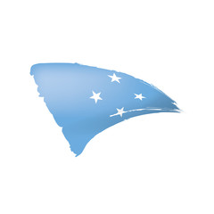 Federated States Micronesia flag, vector illustration on a white background.