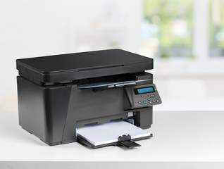 Printer, copier, scanner. Office table