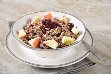 Apple, Cranberry Quinoa Salad