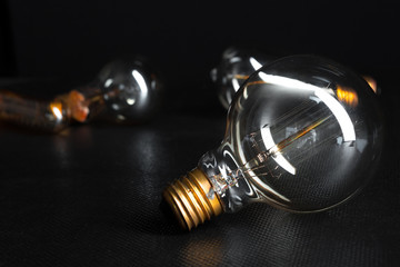 edison bulb close up.