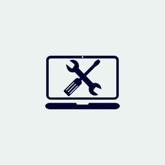 technical assistance icon, vector illustration. flat icon