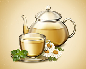 Chamomile flower tea