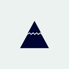 mountain icon, vector illustration. flat icon