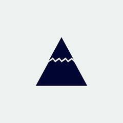 mountain icon, vector illustration. flat icon