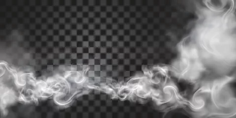 Zelfklevend Fotobehang Smoke floating in the air © JoyImage