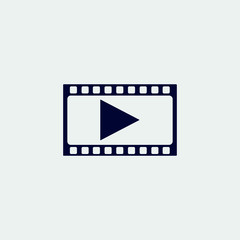Fototapeta premium film icon, vector illustration. flat icon