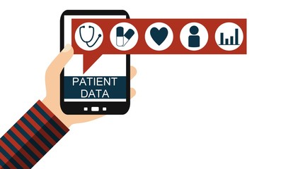 Patienten Daten auf dem Smartphone