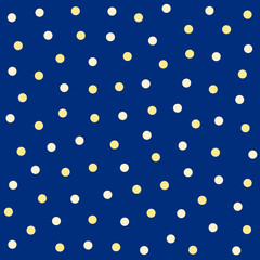 Polka dot seamless vintage pattern with messy dots tiled