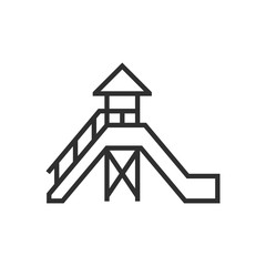 Playground equipment, a sliding board