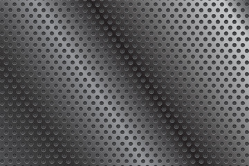Naklejka premium Metal perforated background