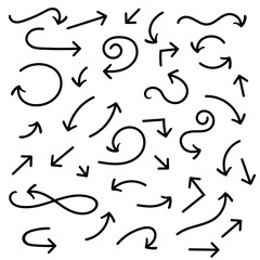 Arrows. Hand written filigree set