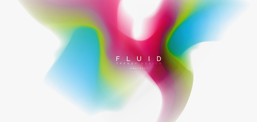 Mixing liquid color flow abstract background. Trendy abstract layout template for business or technology presentation, internet poster or web brochure cover, wallpaper