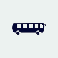 bus icon, vector illustration. flat icon