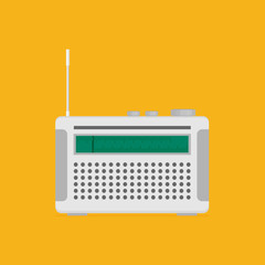 Radio. Flat icon