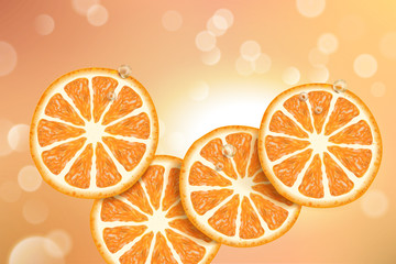 Refreshing citrus sections design
