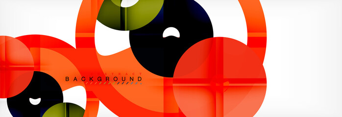 Geomtric modern backgrounds, rings abstract template